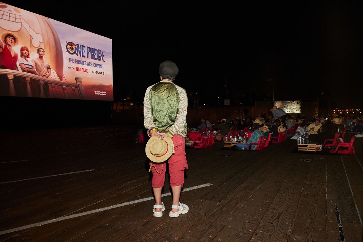 Eiichiro Oda, who attended a recent fan screening of Netflix’s “One Piece,” on Aug. 24 at the Santa Monica Pier in Santa Monica, Calif. Live-action manga and anime adaptations have found little success. In a rare interview, Oda discussed why Netflix’s series could be the exception.  (Yuri Hasegawa/New York Times)