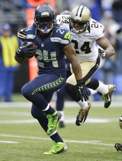 Getting running back Marshawn Lynch off and running will be high priority for Seahawks’ offense. (Associated Press)