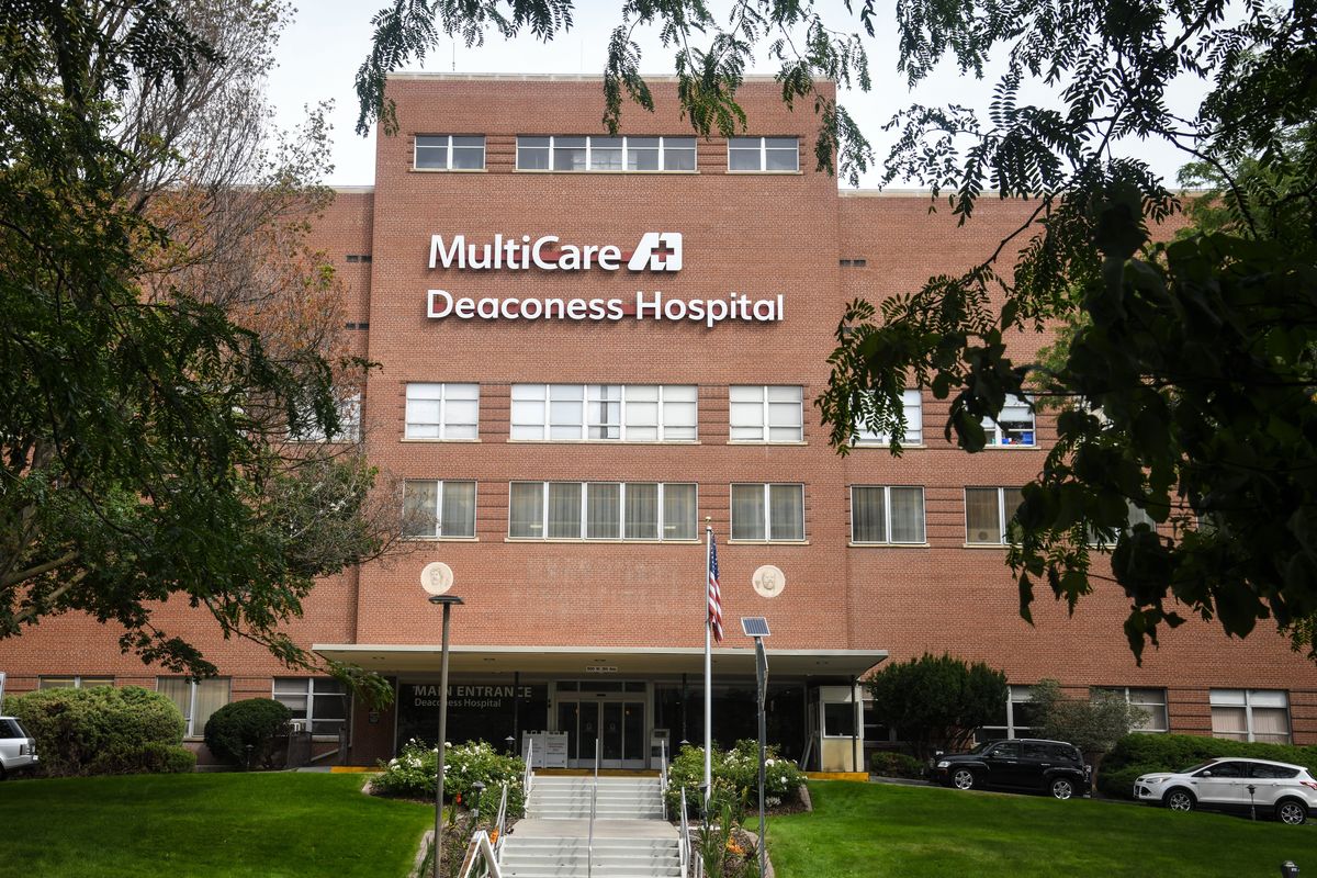 MultiCare Deaconess Hospital in Spokane is seen in this August 2020 photo.  (DAN PELLE/THE SPOKESMAN-REVIEW)