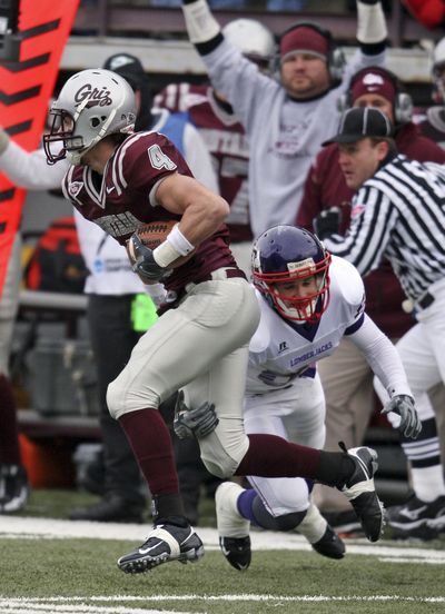 Senior strong safety Erik Stoll (4) from Sandpoint is among a handful of players from the Spokane area and North Idaho who will “return home” when the Montana Grizzlies visit Eastern Washington on Saturday for a Big Sky opener. (Associated Press)