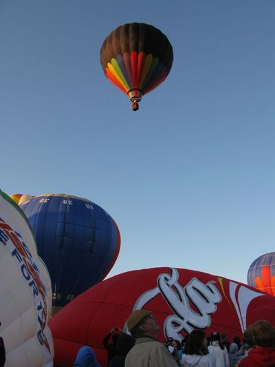 Hot-air balloons launch from Boise's Ann Morrison Park as part of the Spirit of Boise Balloon Classic, which runs through Sunday (Betsy Russell)