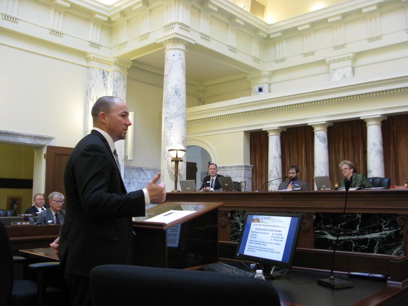 Ross Edmunds, administrator of the state's Division of Behavioral Health, addresses legislative budget writers on Tuesay (Betsy Z. Russell)