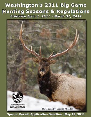 Washington's 2011 Big-Game Hunting Regulations pamphlet, produced by the Washington Department of Fish and Wildlife. (Courtesy photo)