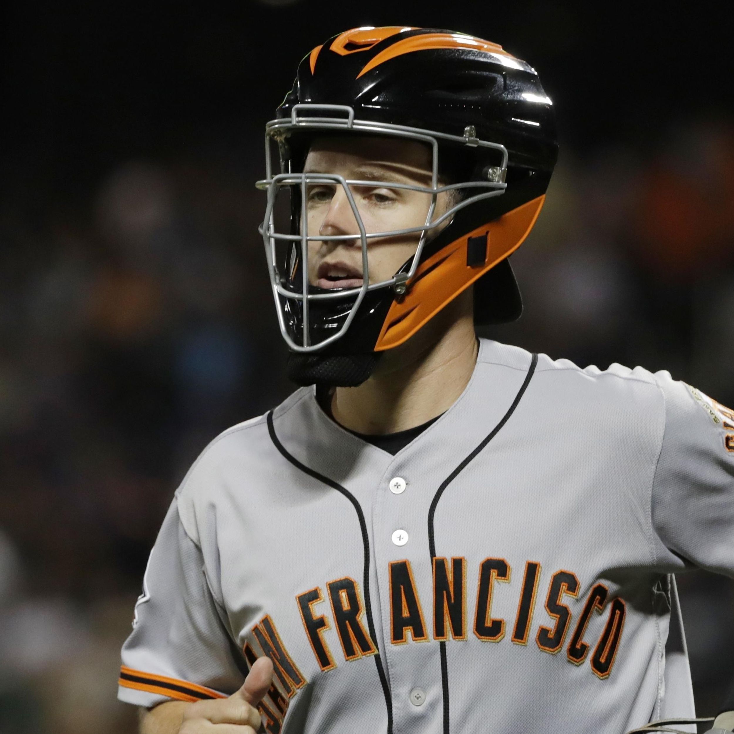 Giants scratch Buster Posey because of neck stiffness – East Bay Times