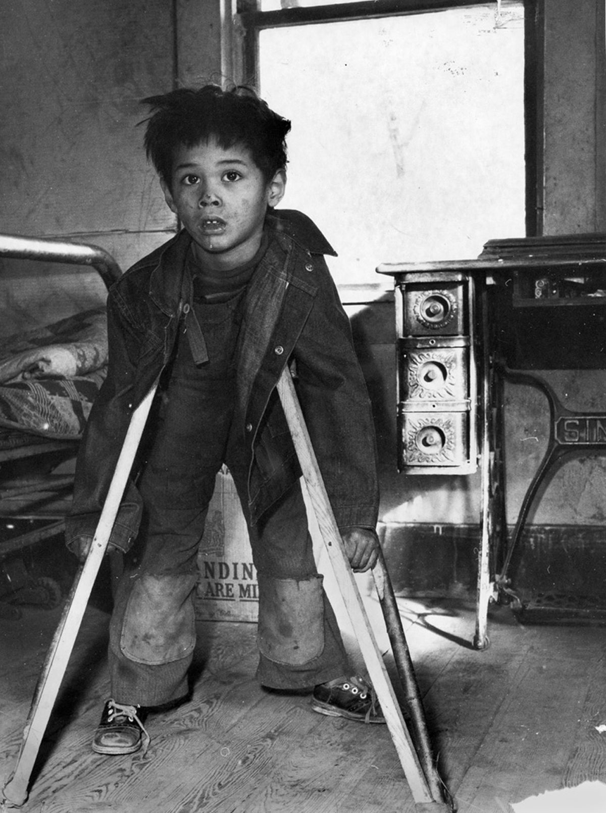 “Boy on crutches” is from the Jesuit Oregon Province Archives.  Photographer unknown (Photographer unknown / The Spokesman-Review)