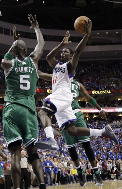 Philadelphia’s Jrue Holiday scored 20 points as the 76ers beat the Celtics 82-75 for force Game 7 on Saturday in Boston. (Associated Press)