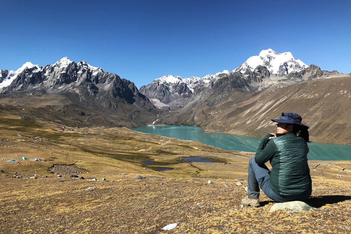 Author Lisa Baril’s travels took her to the Andes in Peru, a landscape where glacial ice is still revered for its nurturing waters.  (Courtesy photo)