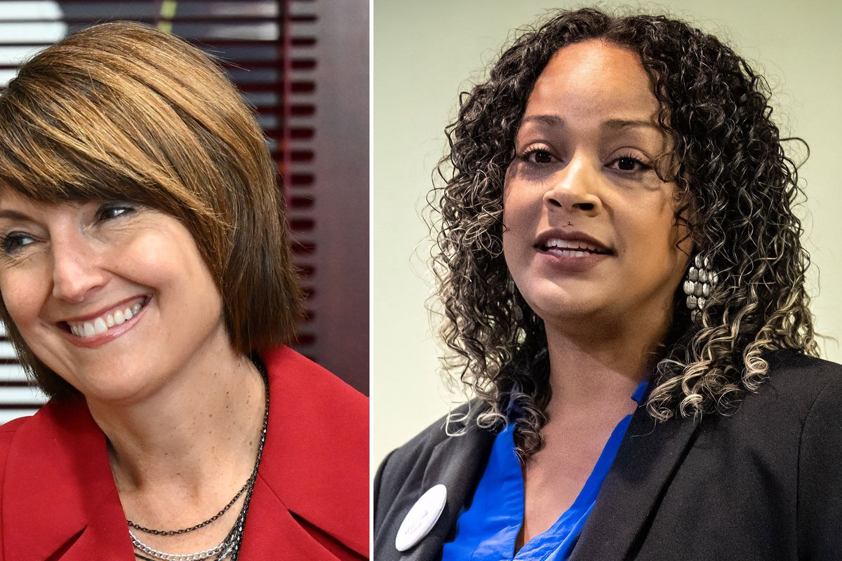 Rep. Cathy McMorris Rodgers, left, is running against Democrat Natasha Hill, seeking her 10th term in Congress.   (S-R staff)