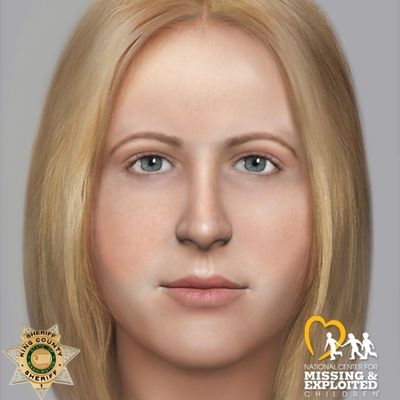 A composite image of one of the two victims of Gary Ridgway who remain unidentified.  (Courtesy of King County Sheriff’s Office)