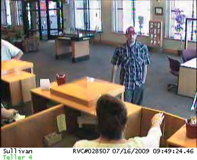 On July 11th, a Spokane man had his wallet stolen and in it was a check made out to him as payee. He alerted the woman who wrote him the check of the theft and she in turn alerted her bank.
On July 16th, a man entered the Washington Trust Bank branch at 407 N. Sullivan and attempted to cash the stolen check using the victim’s stolen identification. The bank did not cash the check, but it did cache his image in their security system.
Anyone with information regarding the suspect’s identity is encouraged to call Crime Check at 456-2233.
(Spokane Valley Police Department)