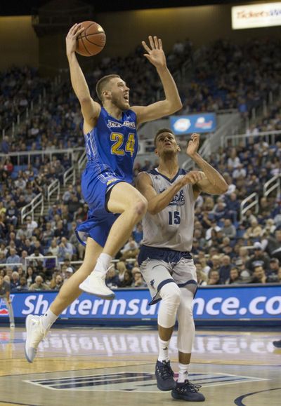 The Eastern Washington Eagles must figure out a way to slow down South Dakota State All-America forward Mike Daum. (Tom R. Smedes / AP)