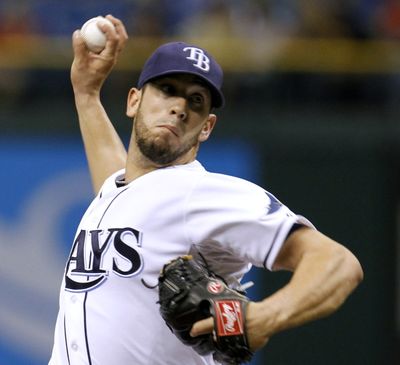 Tampa Bay pitcher James Shields improved to 5-0 (Associated Press)