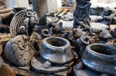 
Creations at Concrete Works Statuary include animals, benches, bird baths, fountains, pots, planters, statues and stepping stones. 
 (The Spokesman-Review)