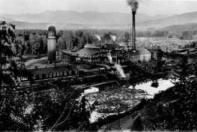 
The Bonner's Ferry Lumber Company was opened in 1904 by investors from Wisconsin. The mill burned in 1909, was rebuilt and then closed in 1926. This photo was taken by Libby Photography in 1923.
 (Photo Archive/. / The Spokesman-Review)