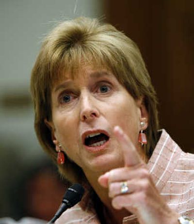 
Former EPA head Christine Whitman testifies Monday on Capitol Hill.Associated Press
 (Associated Press / The Spokesman-Review)