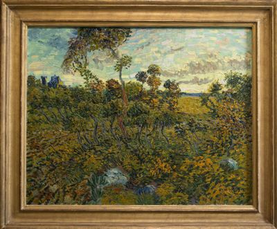 Vincent van Gogh’s “Sunset at Montmajour.” (Associated Press)