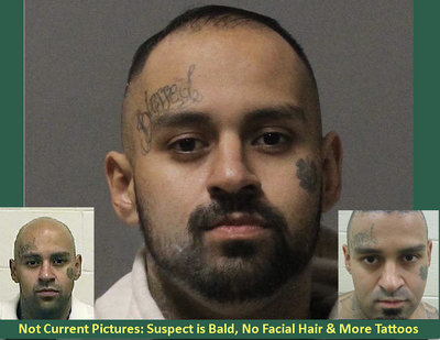 Suspect Julian A. Hernandez is still at large and is considered armed and dangerous.  (Spokane Valley Police Department)