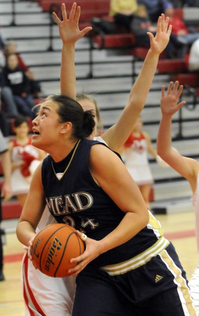 Tifa Puletasi has averaged nearly 13 points during Mead’s last five games.  (Jesse Tinsley / The Spokesman-Review)
