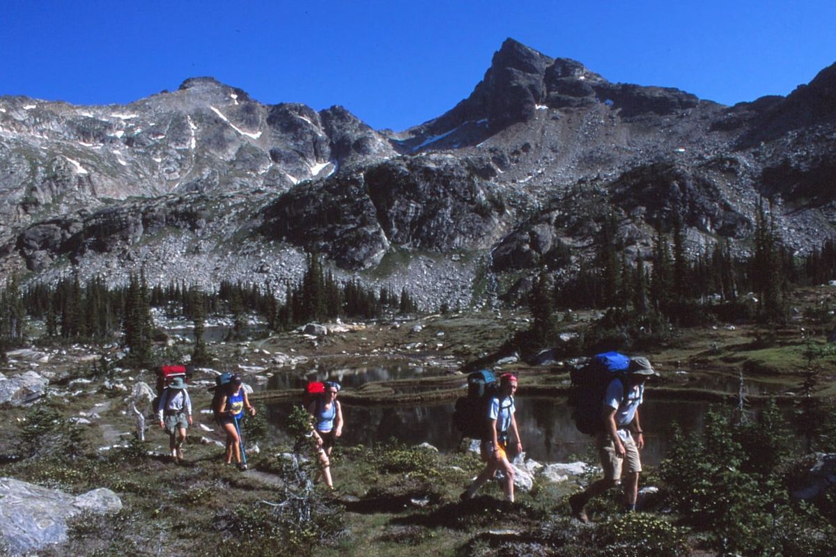 Dads from Spokane celebrate their daughters’ high school graduation with a backpacking trip in Valhalla Provincial Park, British Columbia. (Rich Landers/For The Spokesman-Review)