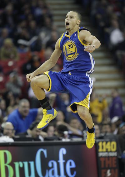 Warriors guard Stephen Curry has turned a corner this season after injury problems. (Associated Press)