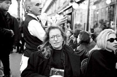 
This  photo, provided by PBS, shows photographer Annie Leibovitz, center, in Paris in 1997.  
 (Associated Press / The Spokesman-Review)