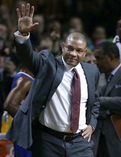 Doc Rivers was a winner in his return to Boston. (Associated Press)