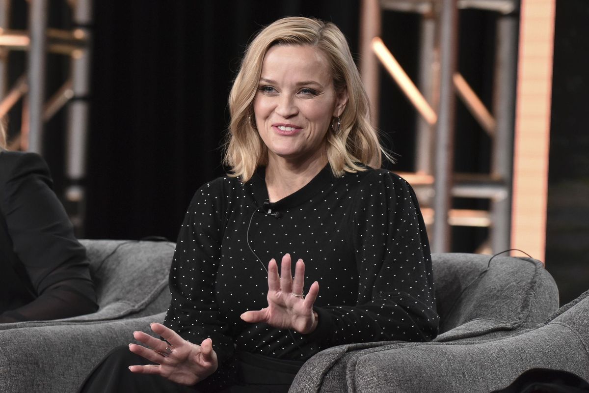 Reese Witherspoon participates in the Hulu “Little Fires Everywhere” panel during the Winter 2020 Television Critics Association Press Tour, on Friday, Jan. 17, 2020, in Pasadena, Calif. (Richard Shotwell / Invision/Associated Press)