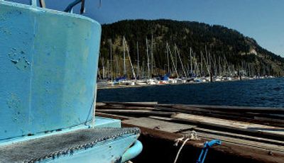 
Sailboats and pontoon boats reflect the mix of old and new in Bayview, Idaho. Plans for the town's revitalization include tearing down and rebuilding the marina, which originally served Farragut Naval Training Facility during World War II.  
 (Photos by Kathy Plonka / The Spokesman-Review)