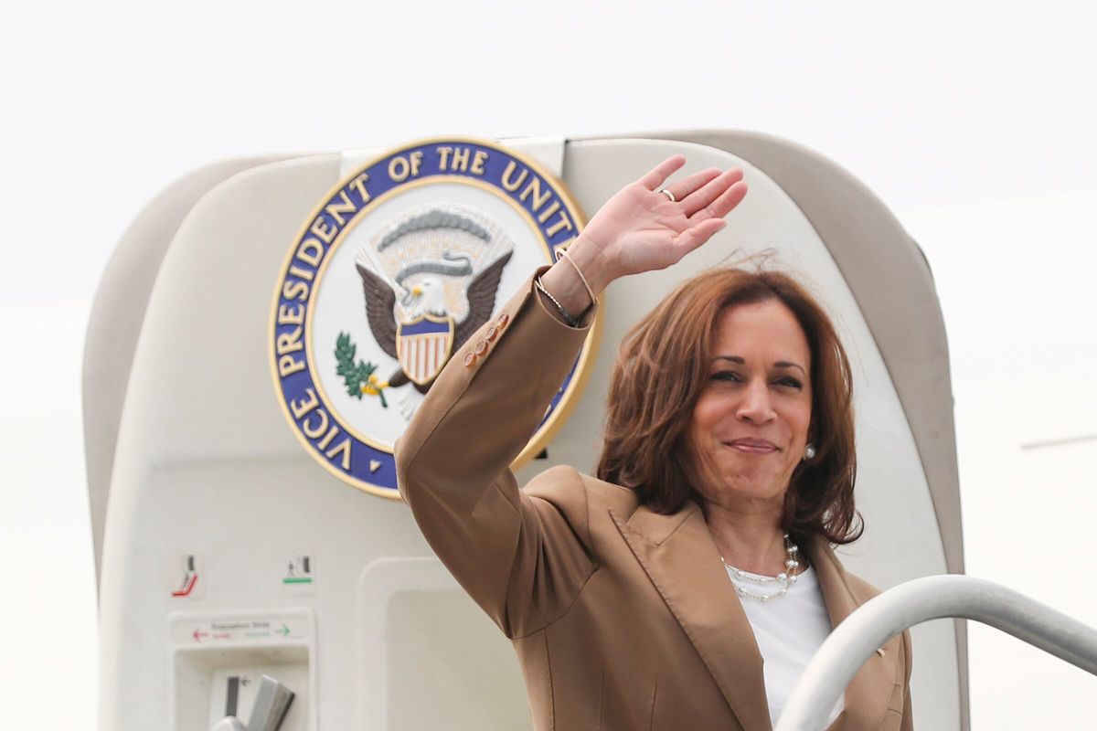 Vice President Kamala Harris, seen here in Philadelphia, is widely considered the frontrunner to secure the Democratic nomination and take on Donald Trump in the 2024 election.   (Heather Khalifa/The Philadelphia Inquirer/TNS)