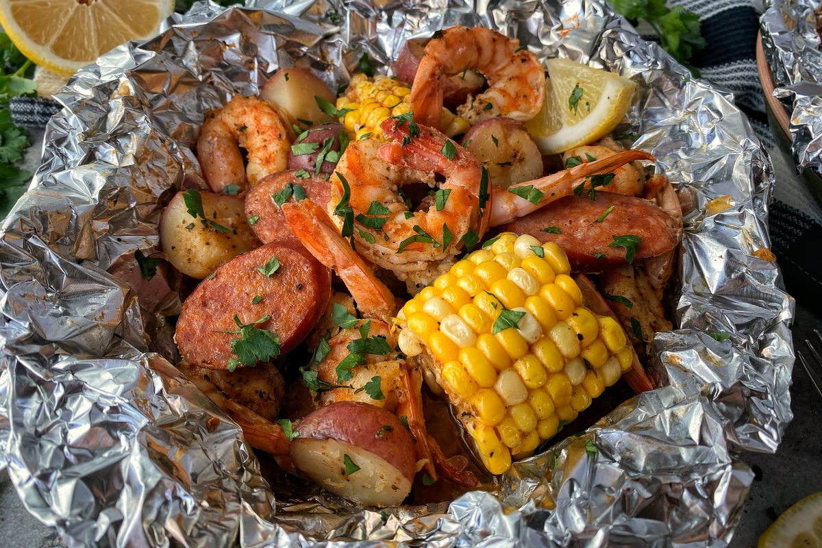 Easy Grilled Shrimp Boil - Ahead of Thyme