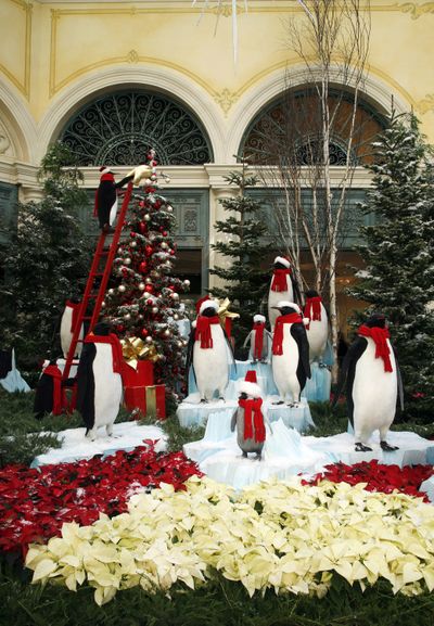 The world is a stage: Root your holiday home décor in simple, fresh displays of flowers and plants, and don't forget to dream big. There's no limit on how far your creativity can take you this decorating season. (Bellagio)