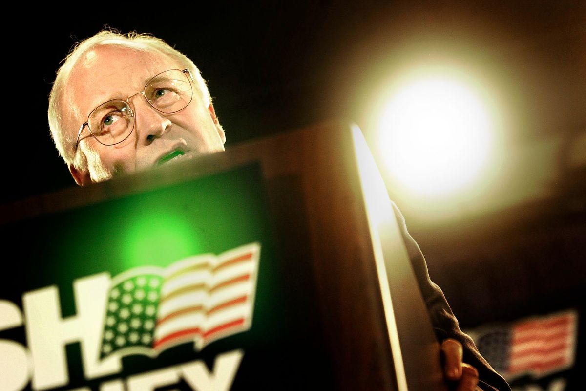 Dick Cheney and the GOP tour made a stop in Spokane at the WestCoast Grand Hotel on Oct. 24, 2000.  (Brian Plonka/The Spokesman-Review)