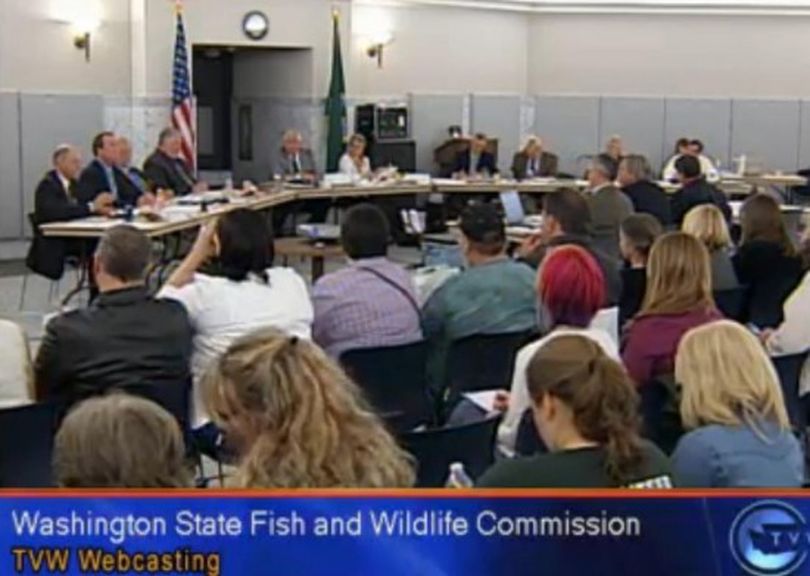 Washington Fish and Wildlife Commission meeting, Oct. 5, 2012, in Olympia. (Courtesy photo)