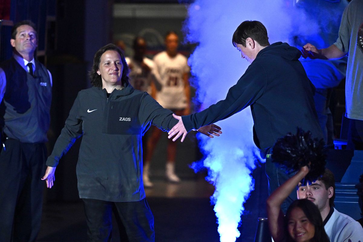 Gonzaga coach Lisa Fortier, who lost more than half her roster from a season ago, is counting on a few key returners, four transfers and three freshman.  (James Snook)