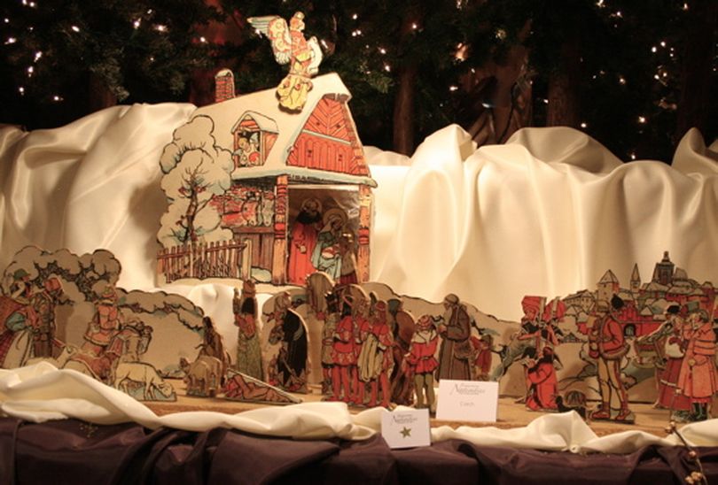 A nativity set from the Czech Republic is one of more than 700 displayed at the Christmas Creche Exhibit at the Church of Jesus Christ of Latter Day Saints on 29th Avenue. Dec. 4, 2008. (Megan Cooley / The Spokesman-Review)