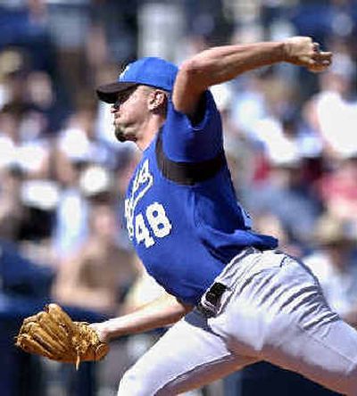 
Kansas City Royals left-hander Jeremy Affeldt has returned to the bullpen, where he pitched well last season.Kansas City Royals left-hander Jeremy Affeldt has returned to the bullpen, where he pitched well last season.
 (Associated PressAssociated Press / The Spokesman-Review)