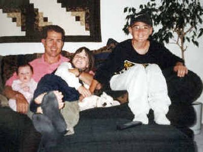 
Scott Hague is pictured with his children Mikinzie, 3 months, Breanna, 8, and Matt, 10 in 1998. 
 (Family photos / The Spokesman-Review)