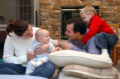 
Desiree and Carl Hopf were shocked to learn that their son Conner, 11 months, left, has Tay-Sachs disease, which once principally struck families of Jewish heritage. Son Brenden, 21/2, does not have the disease.
 (Barbara Haddock Taylor/The Baltimore Sun / The Spokesman-Review)