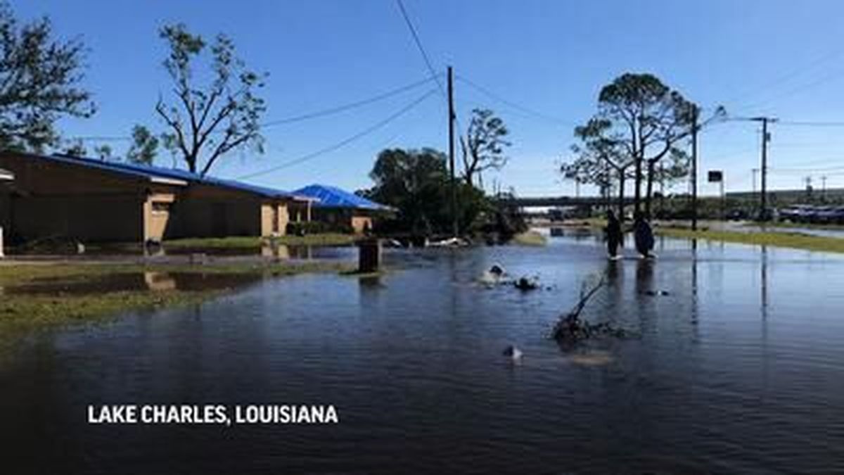 The day after Hurricane Delta blew through Louisiana, residents started the routine again: trudging through knee-deep water to flooded homes with ruined floors and no power, and pledging to rebuild after the storm.