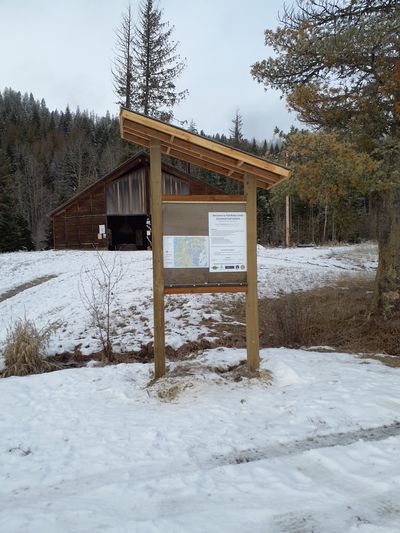 The Idaho Department of Lands has installed new kiosks in Boundary County to provide information to snowmobilers riding in the area.  (Courtesy of Todd Wernex)