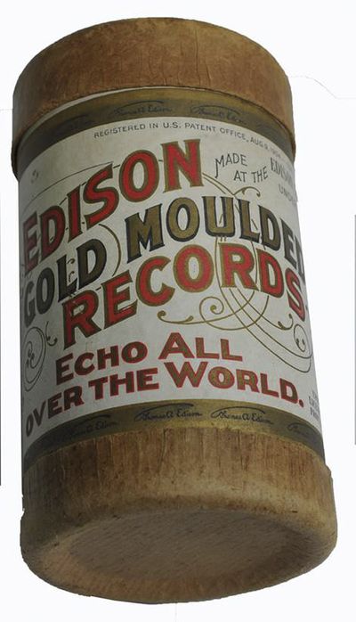 A tube containing a wax-covered cylinder etched with an 1893 recording of the song “Momma’s Baby Black Boy” by the Unique Quartet is up for auction in Biddeford, Maine. It’s one of two existing copies of the recording.