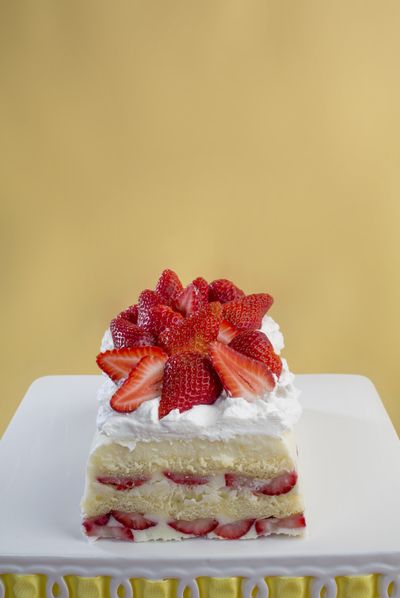 Store-bought ladyfingers make for easy prep of this strawberry-lemon icebox cake. Homemade vanilla pudding holds the structure together.