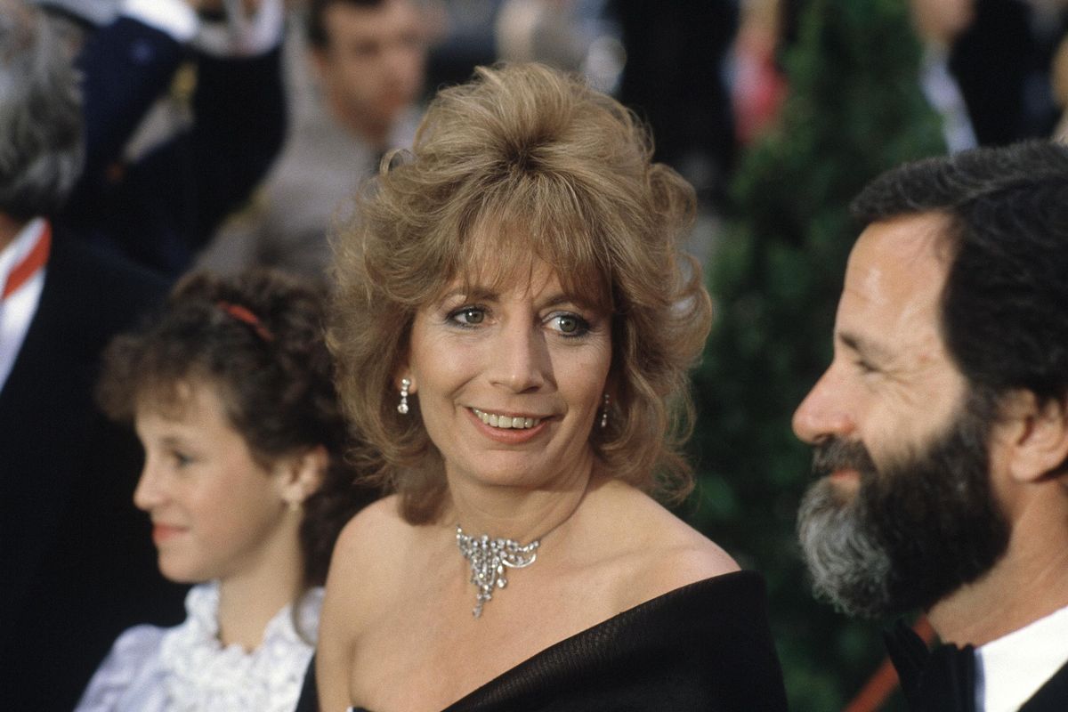 In this April 9, 1984 photo, actress Penny Marshall arrives for the 56th Annual Academy Awards in Los Angeles. Marshall died of complications from diabetes on Monday, Dec. 17, 2018, at her Hollywood Hills home. She was 75. (Reed Saxon / Associated Press)