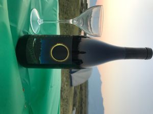 This bottle of Total Eclipse Oregon Pinot Noir awaited us after a long trek up post-eclipse gridlocked roads in eastern Idaho back to our campsite on Monday, Aug. 21, 2017. (Betsy Z. Russell)