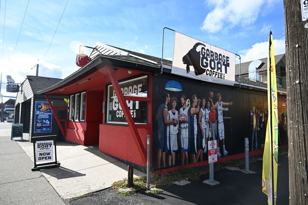 Nick and Amanda Byrd have opened Garbage Goat Coffee in the small diner at 1307 N. Hamilton in Spokane, Washington, shown Monday, Oct. 20, 2025. The storefront has housed various types of restaurants.  (Jesse Tinsley/THE SPOKESMAN-REVIEW)