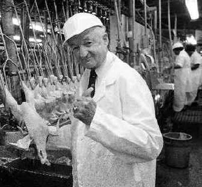 
Frank Perdue is shown in this 1984 photo. Perdue, who transformed a backyard egg business into one of the nation's largest food companies and became a popular television pitchman for his brand of chickens, has died. 
 (Associated Press / The Spokesman-Review)