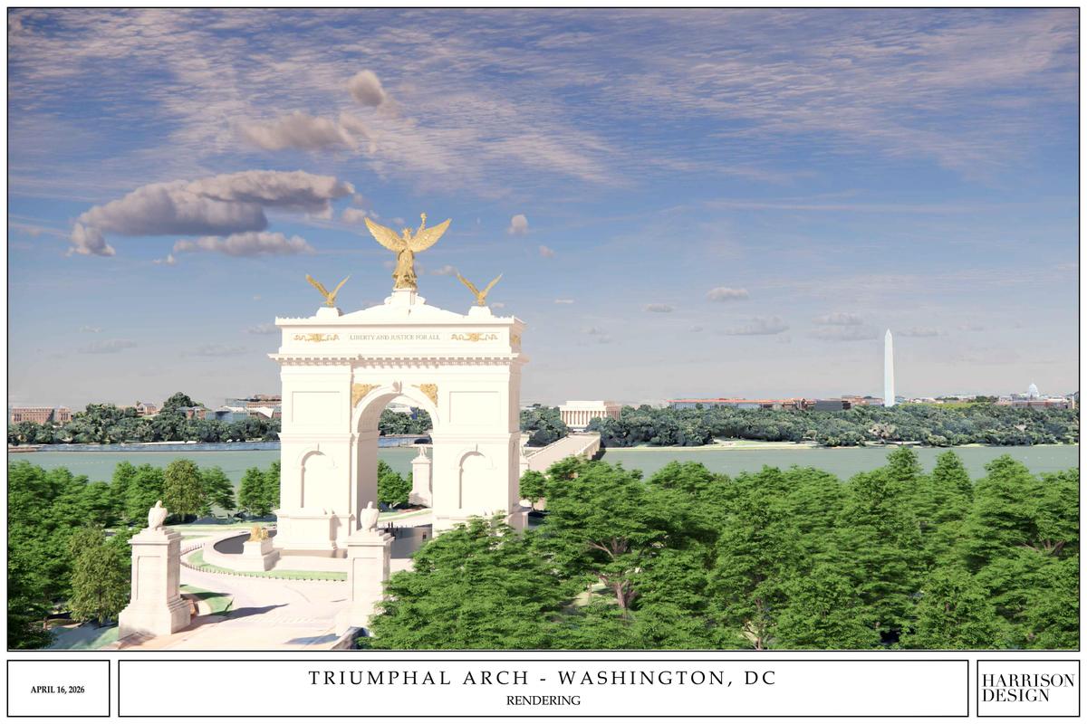 Trump officials unveil designs for president's controversial 250-foot arch