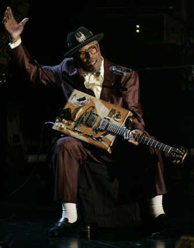 
Bo Diddley performs in 2005 during the Rock and Roll Hall of Fame induction ceremony in New York. Associated Press
 (Associated Press / The Spokesman-Review)