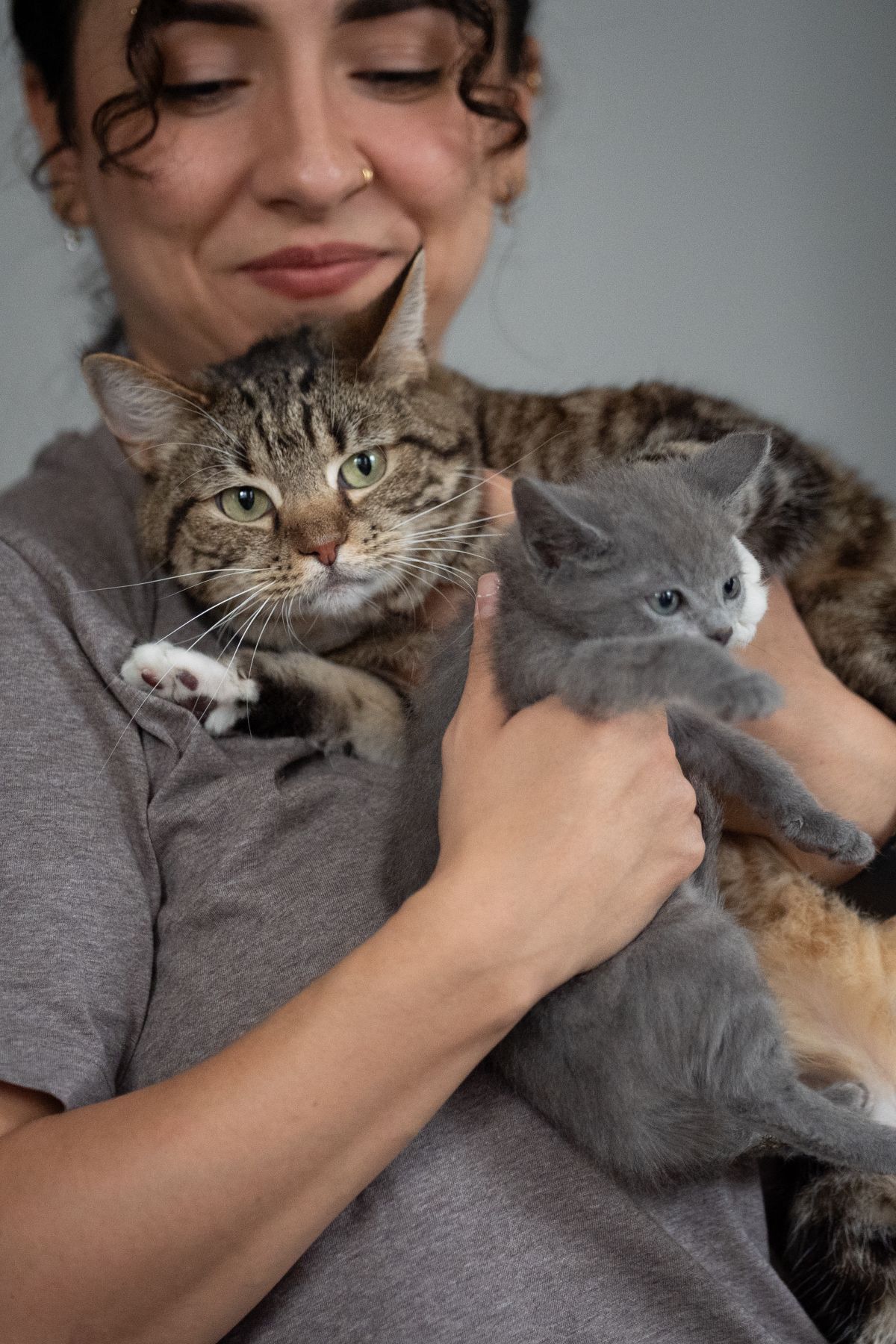 Shamiyan Hawramani first had the idea to put videos on social media featuring her husband tending to tiny kittens.   (Sarah L. Voisin/The Washington Post)