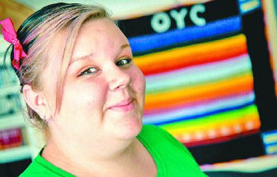 
MAP alternative school junior Ashley Tomlinson  traveled to New York City to receive the Marie C. Wilson Young Woman's Leadership Award from the Ms. Foundation for her activism on behalf of gay and lesbian young people and for turning her own life around
 (Holly Pickett / The Spokesman-Review)